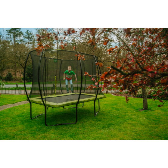 Trampolina Silhouette EXIT 214x305cm - zielona
