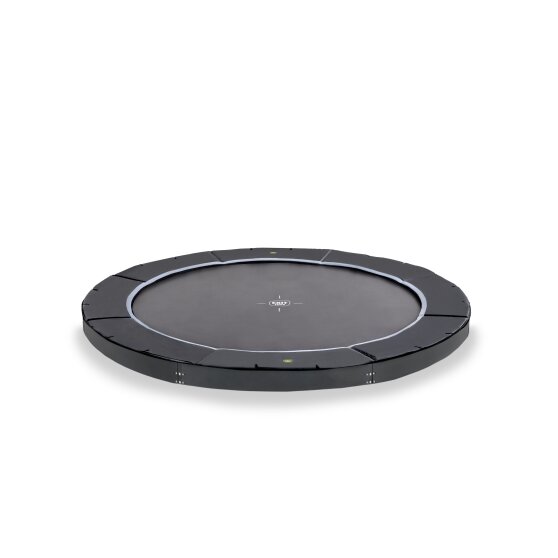 EXIT Dynamic ground level sports trampoline ø427cm - black