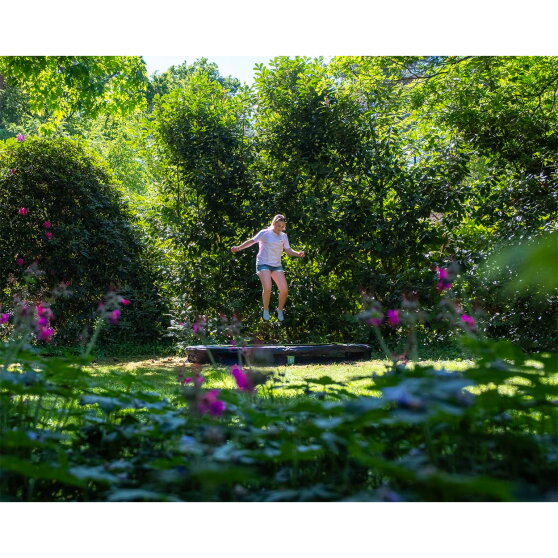 Trampolina ziemna sportowa Silhouette EXIT ø305cm - czarna