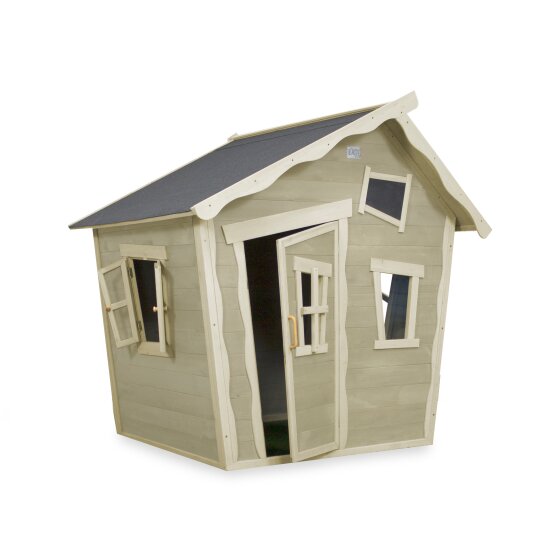EXIT Crooky 100 wooden playhouse - grey-beige