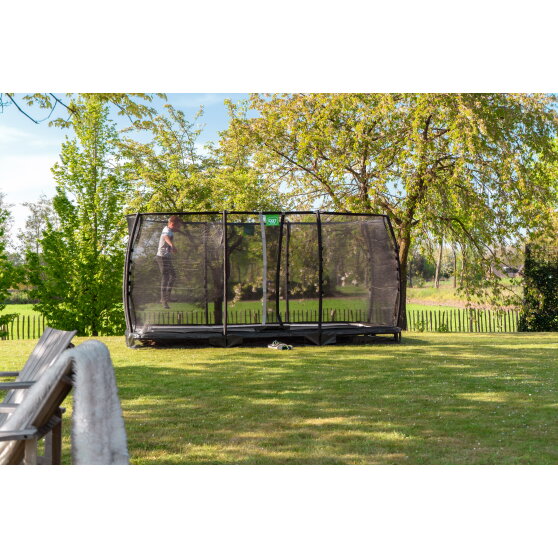 EXIT Allure Classic ground trampoline 244x427cm - black
