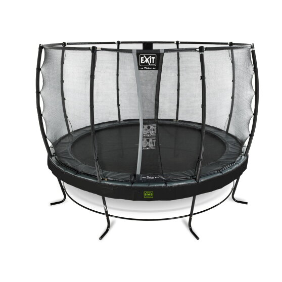 Trampolina Elegant Premium EXIT zestaw kompletny ø366cm - czarna