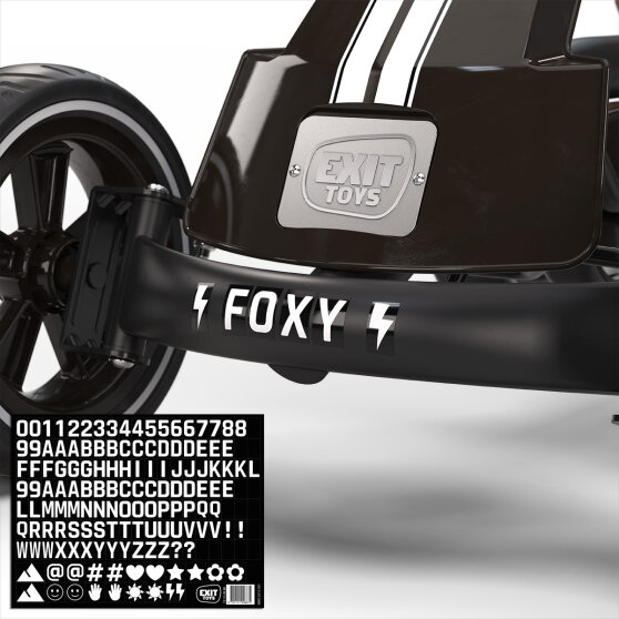 EXIT Foxy gokart dla dzieci czarny | gokart pedałowy od 2 lat