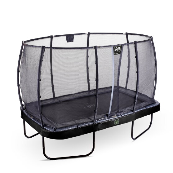 Trampolina Elegant Premium EXIT zestaw kompletny 244x427cm - czarna