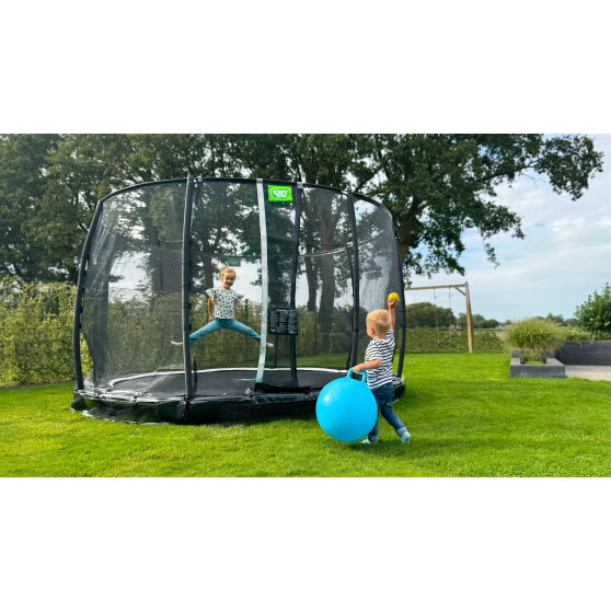 Trampolina ziemna Allure Premium EXIT ø366cm - czarna
