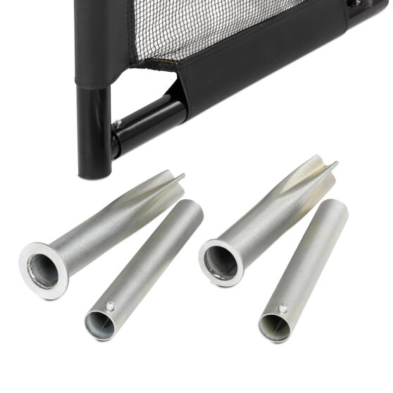 Bramka do piłki nożnej stalowa Maestro EXIT 180x120cm - czarna