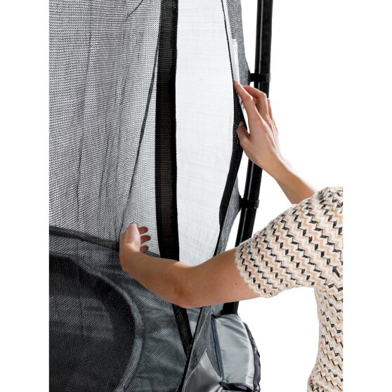 EXIT Elegant Premium trampoline ø253cm with Deluxe safetynet - grey