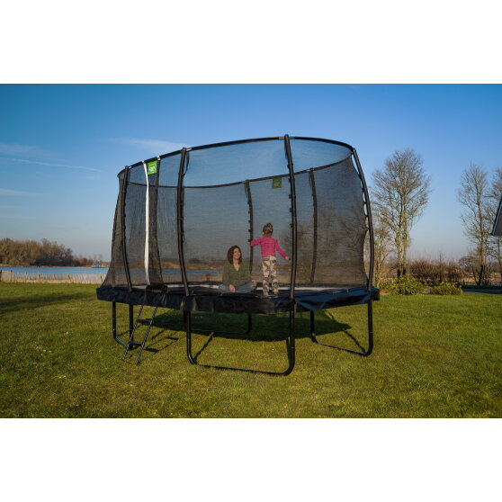 Trampolina Allure Classic EXIT 244x427cm - zielona