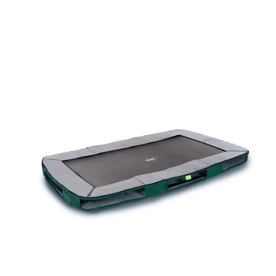 Trampolina ziemna sportowa Elegant Premium EXIT 214x366cm - zielona