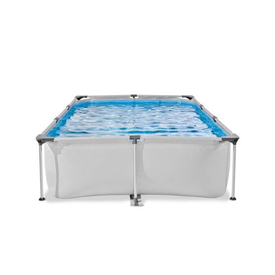 EXIT Soft Grey pool 300x200x65cm with filter pump - grey