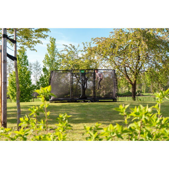 Trampolina ziemna Allure Classic EXIT 214x366cm - czarna