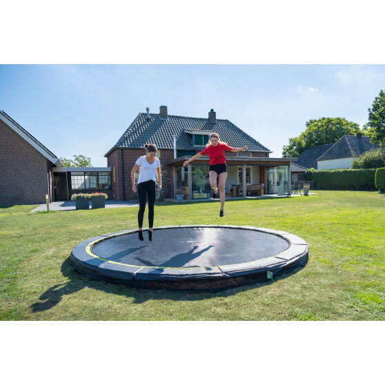 Trampolina ziemna sportowa Silhouette EXIT ø427cm - czarna