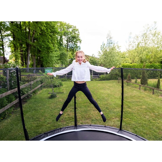 Trampolina ziemna Allure Classic EXIT &oslash;366cm - czarna