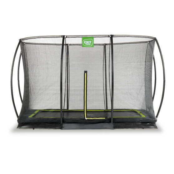 Trampolina ziemna Silhouette EXIT 244x366cm z siatką zabezpieczającą - czarna