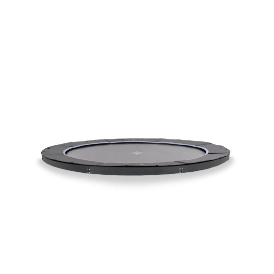EXIT Dynamic ground level sports trampoline ø427cm - black