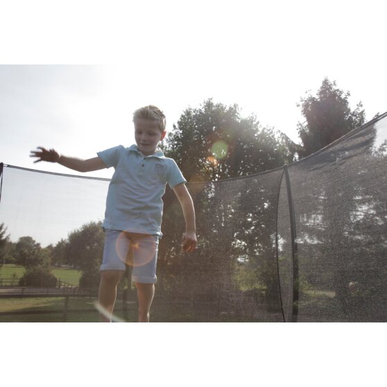 EXIT Silhouette ground trampoline ø305cm with safety net - green
