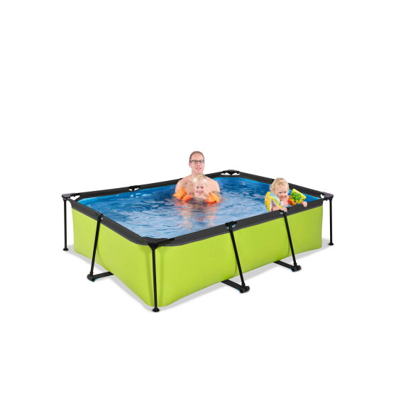 Basen Lime EXIT 220x150x65cm z pompą filtrującą - zielony