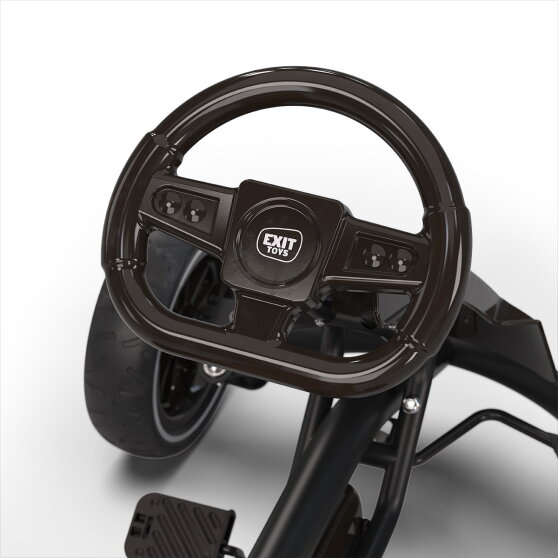 EXIT Foxy gokart dla dzieci czarny | gokart pedałowy od 2 lat