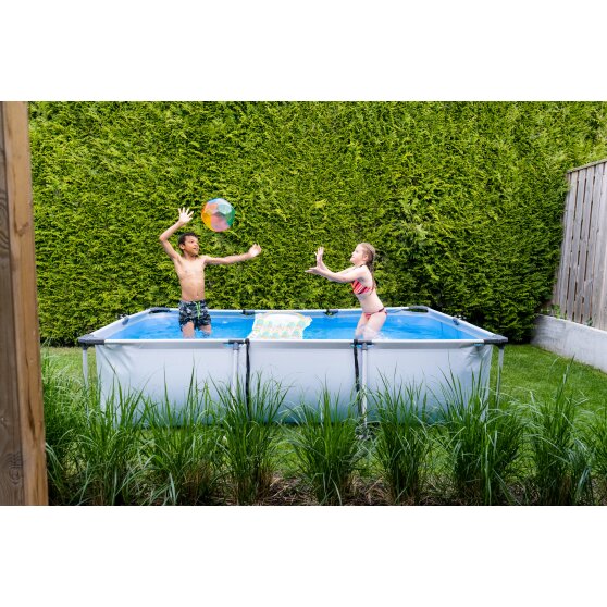EXIT Soft Grey pool 300x200x65cm with filter pump - grey