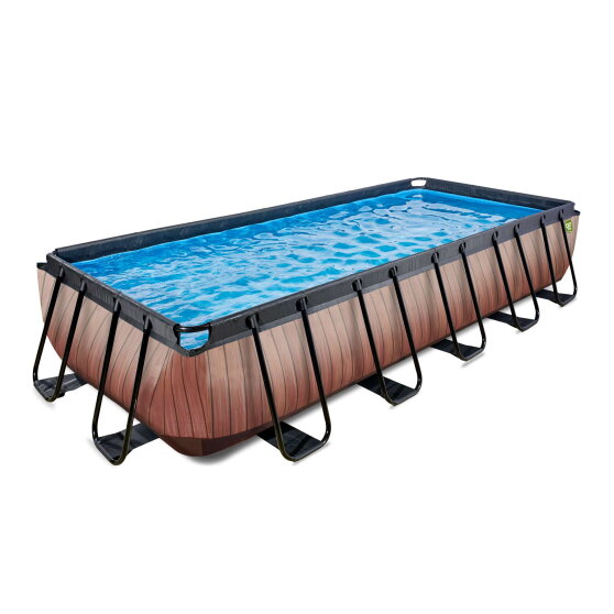 Basen Wood EXIT 540x250x100cm z pompą z filtrem piaskowym - brązowy