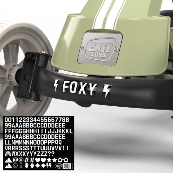 EXIT Foxy gokart dla dzieci zielony | gokart pedałowy od 2 lat