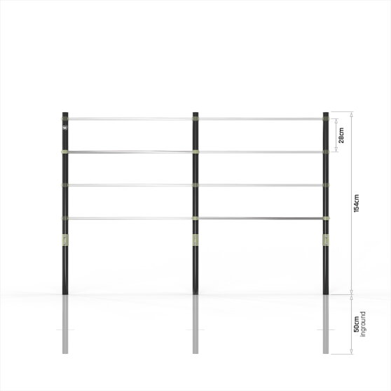 Podw&oacute;jny drążek gimnastyczny EXIT Ivy