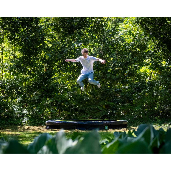 Trampolina ziemna sportowa Silhouette EXIT ø305cm - czarna