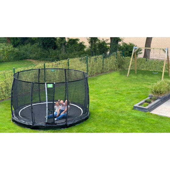 Trampolina ziemna Allure Premium EXIT &oslash;366cm - zielona