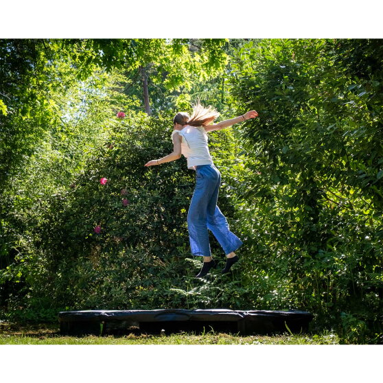 Trampolina ziemna sportowa Silhouette EXIT ø305cm - czarna