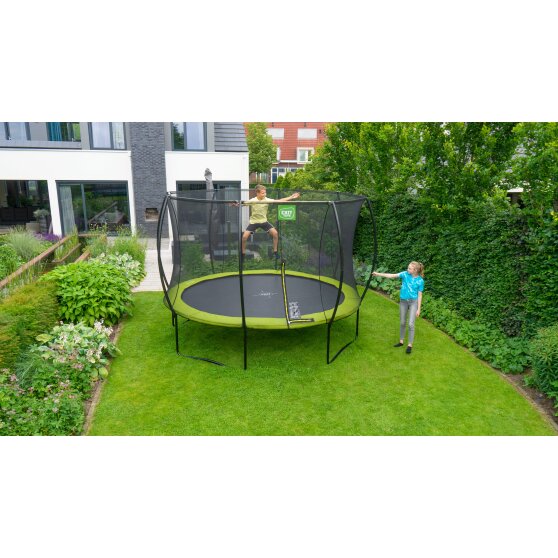 EXIT Silhouette trampoline ø427cm - green