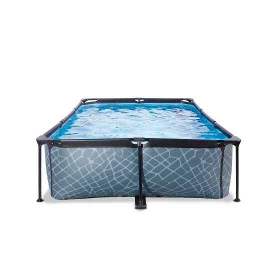 EXIT Stone pool 300x200x65cm with filter pump - grey