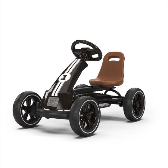 EXIT Foxy gokart dla dzieci czarny | gokart pedałowy od 2 lat