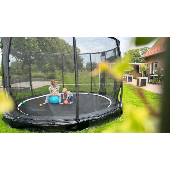 Trampolina ziemna Allure Premium EXIT &oslash;427cm - zielona