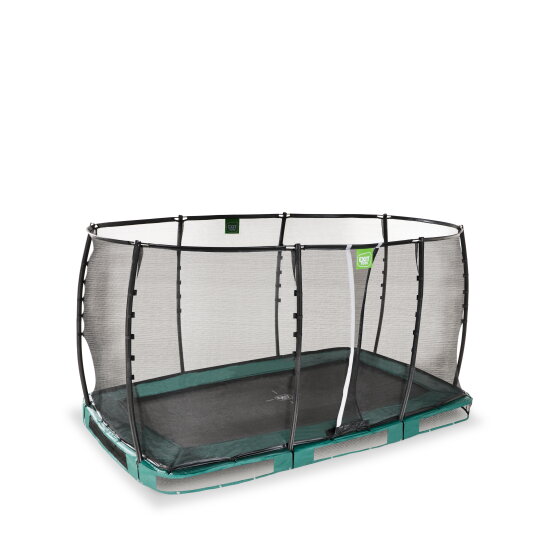 Trampolina ziemna Allure Premium EXIT 214x366cm - zielona