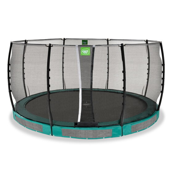EXIT Allure Classic ground trampoline ø427cm - green