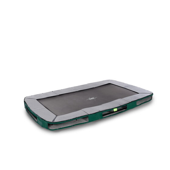 Trampolina ziemna sportowa Elegant Premium EXIT 244x427cm - zielona