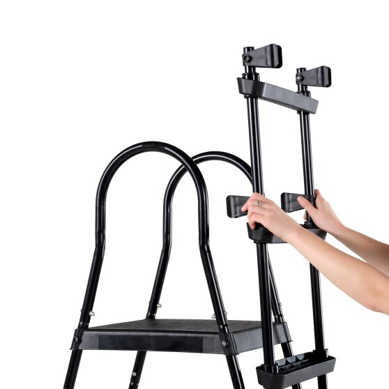 EXIT pool ladder for frame height of 108-122cm - black