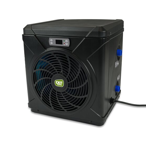 EXIT Stone pool ø360x122cm with sand filter pump and dome and heat pump - grey