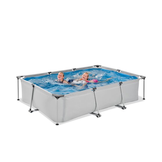 EXIT Soft Grey pool 300x200x65cm with filter pump - grey