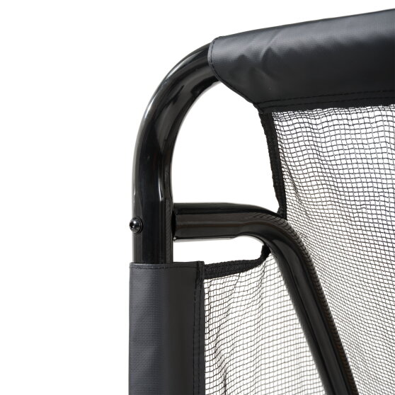 Bramka do piłki nożnej stalowa Coppa EXIT 220x170cm - czarna