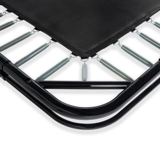 EXIT Dynamic ground level trampoline 305x519cm with safety net - black