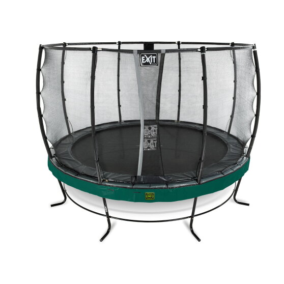 Trampolina Elegant Premium EXIT zestaw kompletny ø366cm - zielona