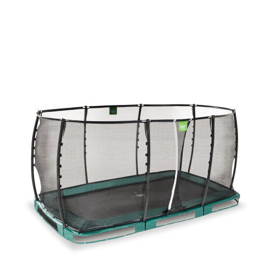 Trampolina ziemna Allure Premium EXIT 244x427cm - zielona