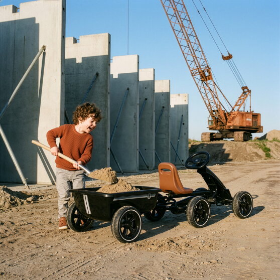 Przyczepa do gokarta EXIT Foxy &ndash; czarna