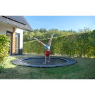 EXIT Dynamic ground level sports trampoline ø427cm - black