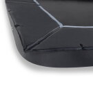 EXIT Dynamic ground level trampoline 275x458cm with safety net - black
