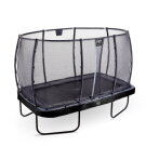 Trampolina Elegant Premium EXIT zestaw kompletny 244x427cm - czarna