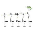 Kosz przenośny do koszyk&oacute;wki na k&oacute;łkach Galaxy EXIT z obręcz do wsad&oacute;w do koszyk&oacute;wki - zielona/czarna