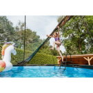 EXIT Stone pool ø427x122cm with sand filter pump and dome - grey
