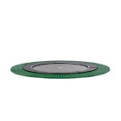 EXIT Dynamic ground level trampoline ø366cm with Freezone safety tiles - black